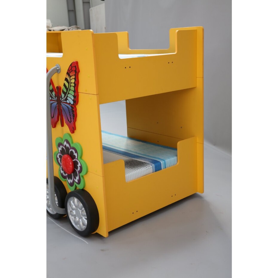 Artplast Dětská patrová postel HAPPY BUS | žlutý 90 x 190 cm - main (16)