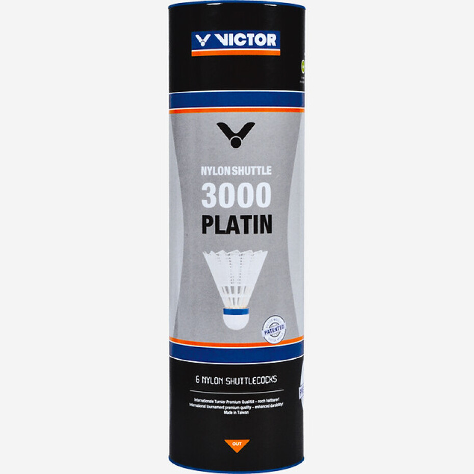 Badmintonové míče Victor  Nylon Shuttle 3000 Platin - Yellow (6 Pack)  modrý proužek (do 11-21°C) - main (0)