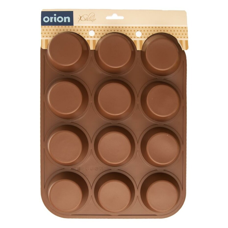 Orion Forma silikon MUFFINY 12 HNĚDÁ  - main (2)
