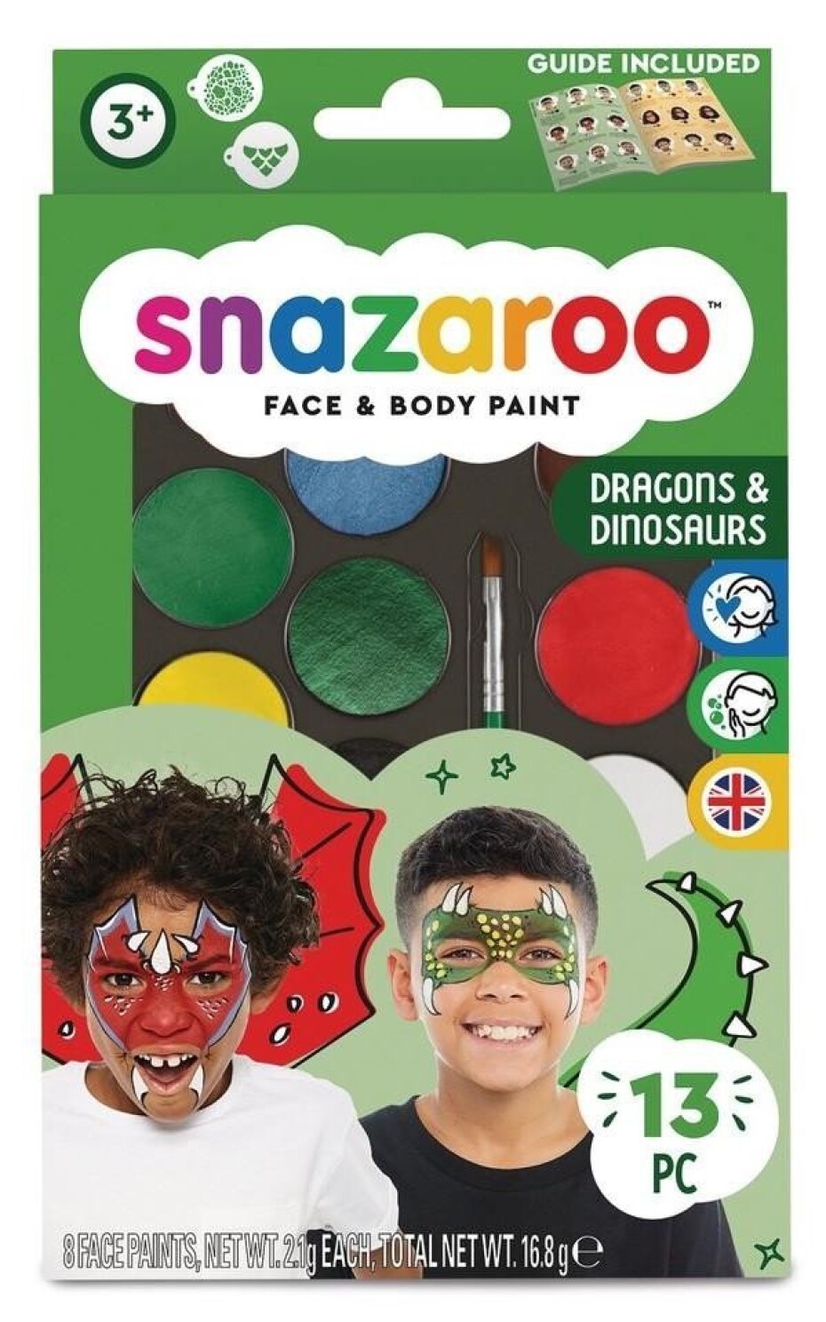 Snazaroo Obličejové barvy sada/Drak, Dino - main (0)