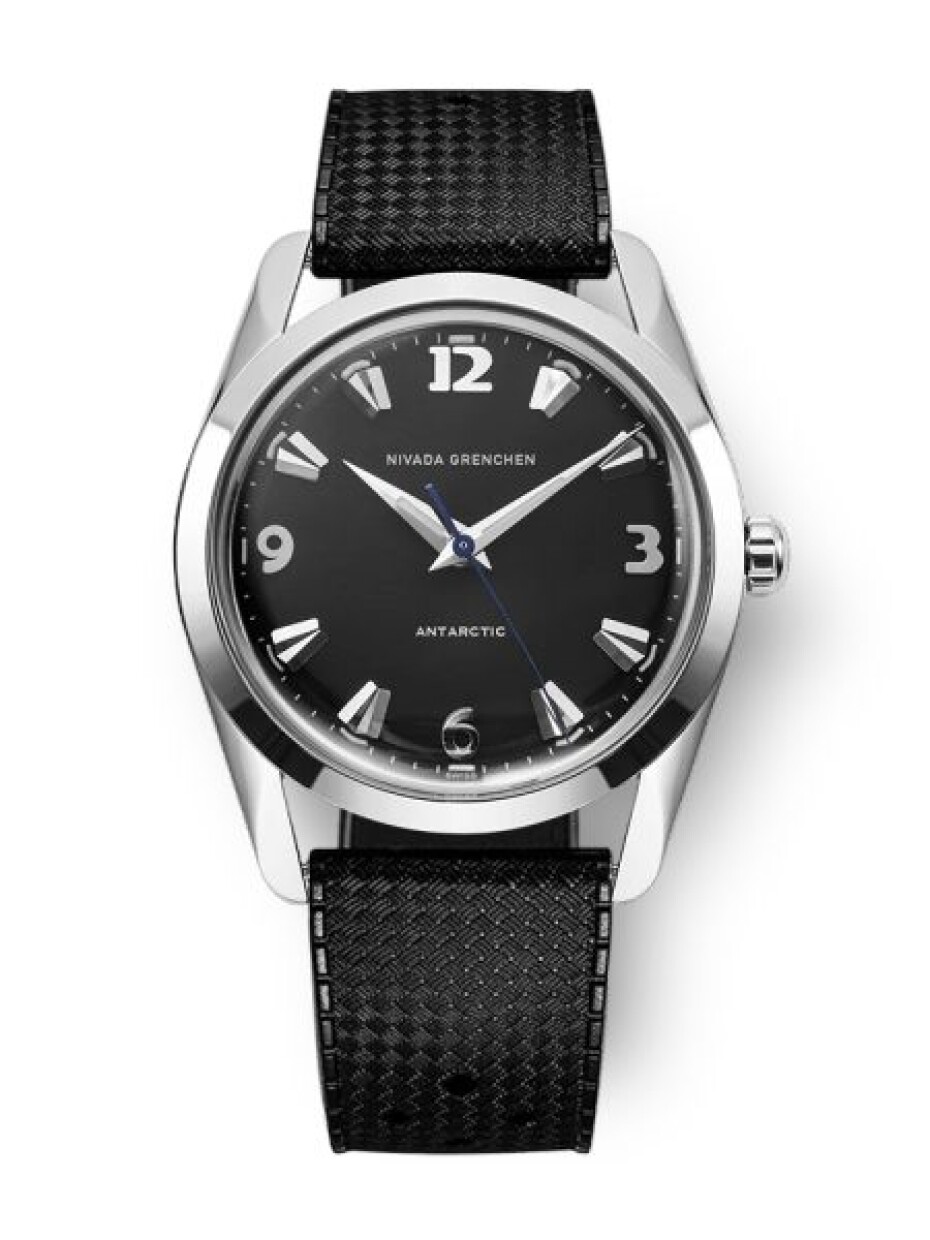 Nivada Grenchen Antarctic 35 mm - Black White Luminova - Beads of Rice - main (9)