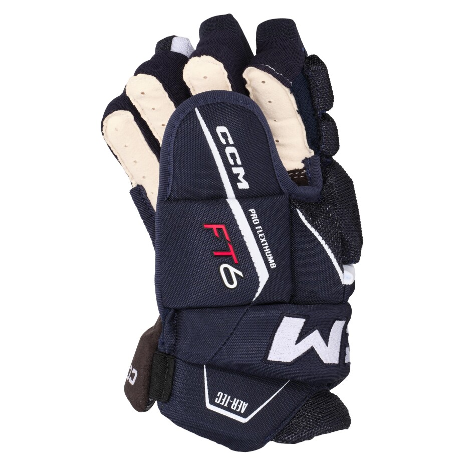 Hokejové rukavice CCM JetSpeed FT6 Navy/White Junior 10 palců - main (1)