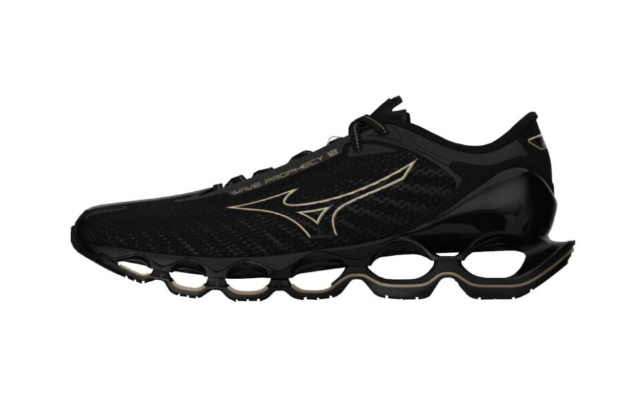 Dámská běžecká obuv Mizuno Wave Prophecy Wave Prophecy 12 Black/GE Gold  UK 4,5 - main (1)