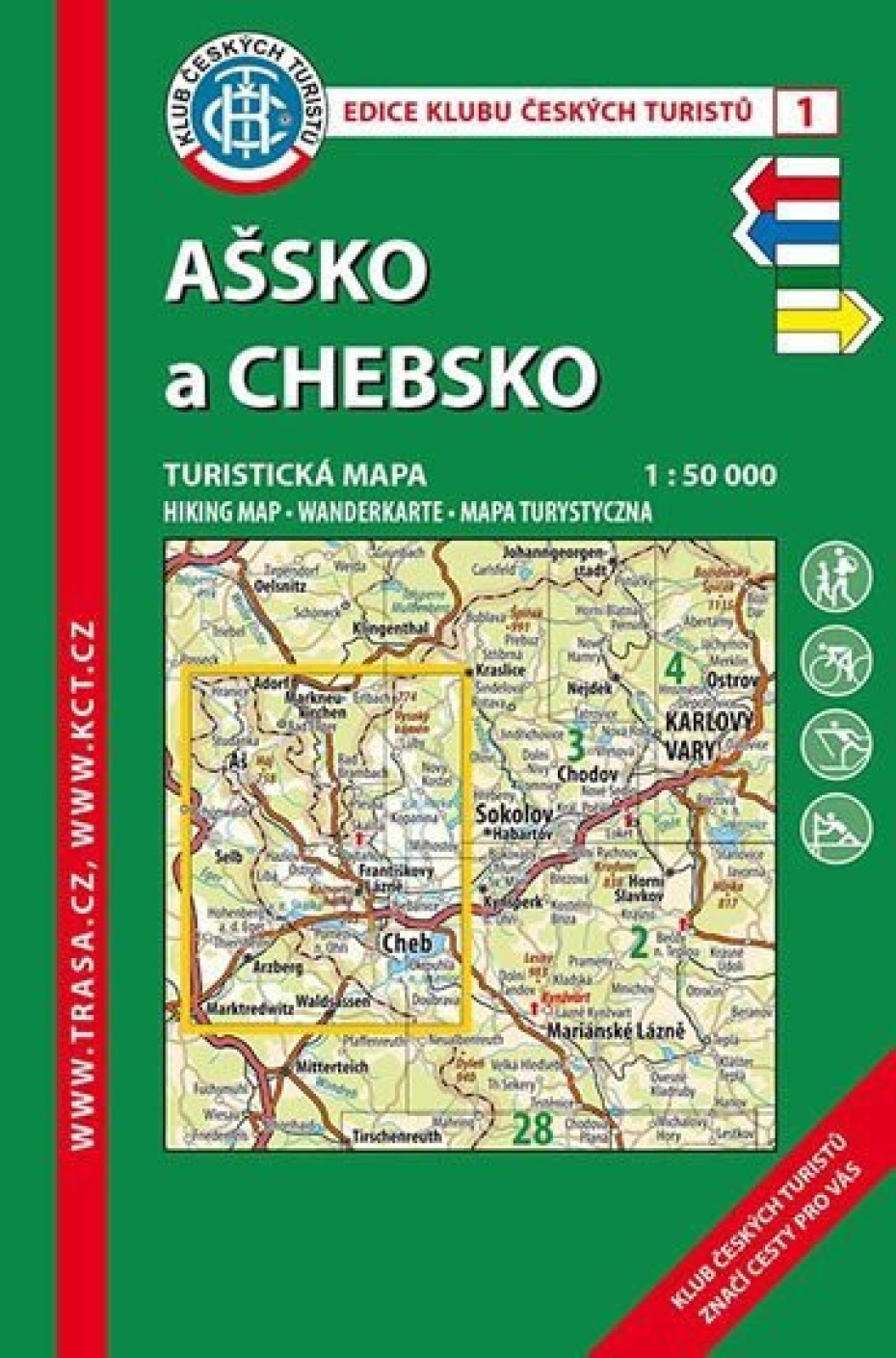 KČT 1 Ašsko a Chebsko 1:50T Turistická mapa - main (0)