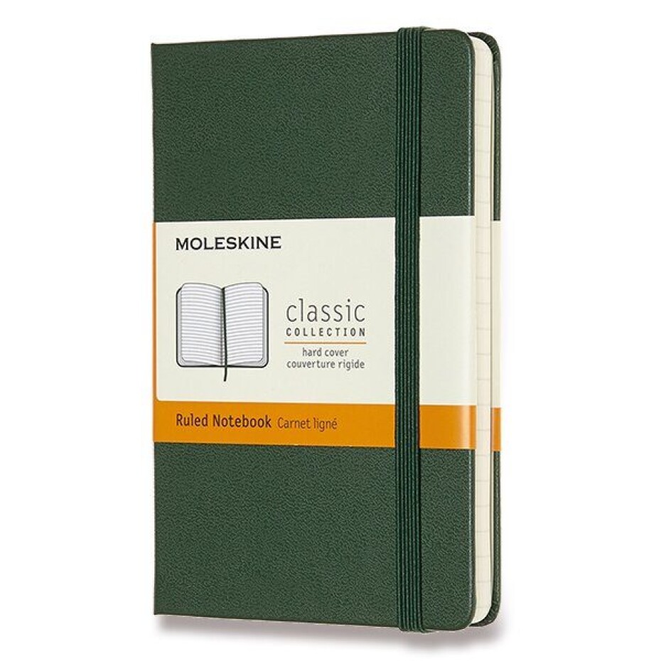 Zápisník Moleskine VÝBĚR BAREV - tvrdé desky - S, linkovaný 1331/11142 - Zápisník Moleskine - tvrdé desky červený - main (7)