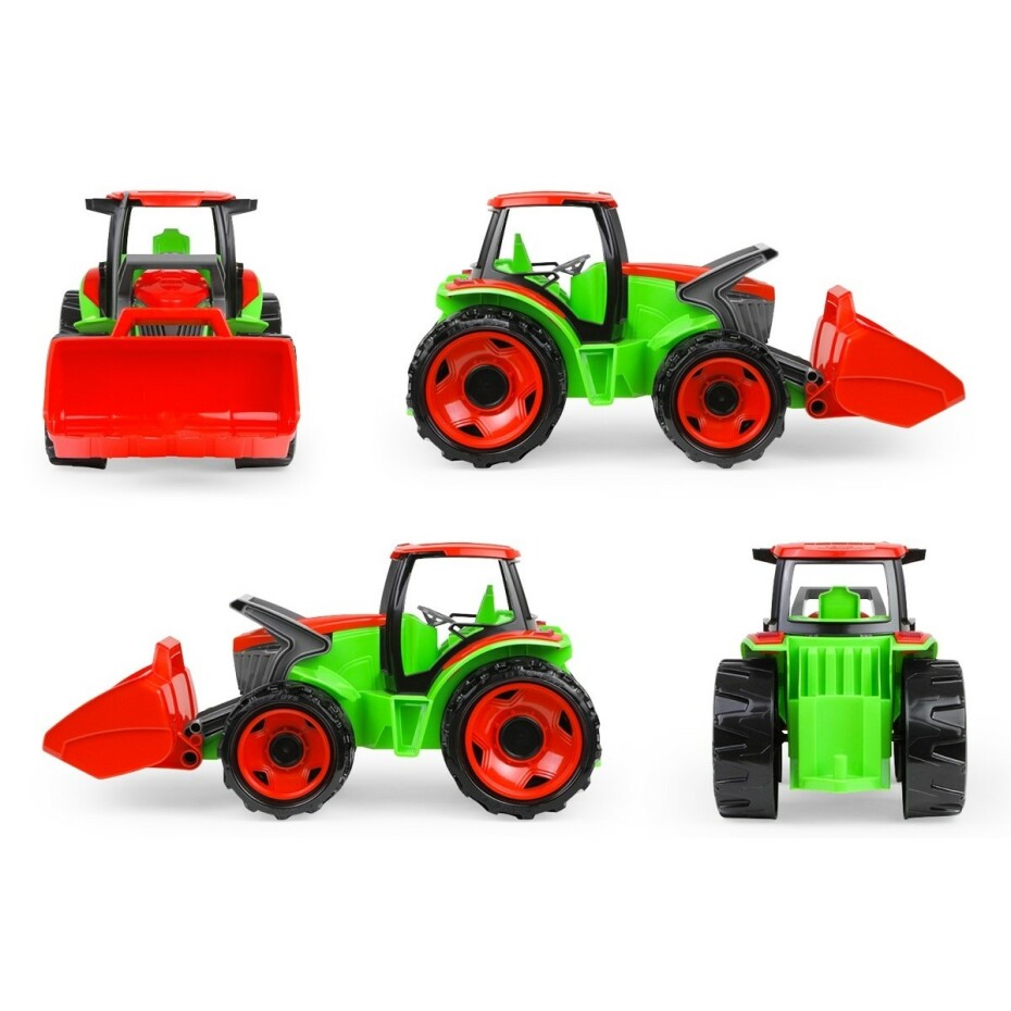 Lena Traktor se lžící Giga Trucks s vlekem plast 62cm v krabici 72x40x28cm 02136 - main (2)
