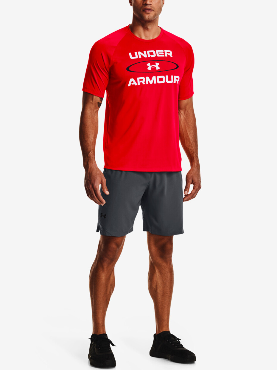 Under Armour Tričko UA Tech 2.0 WM Graphic SS-RED - main (1)