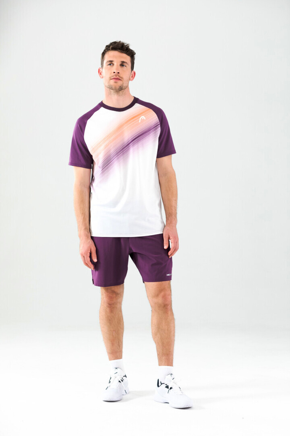 Head Performance T-Shirt Men LilacPrint Perf - main (1)