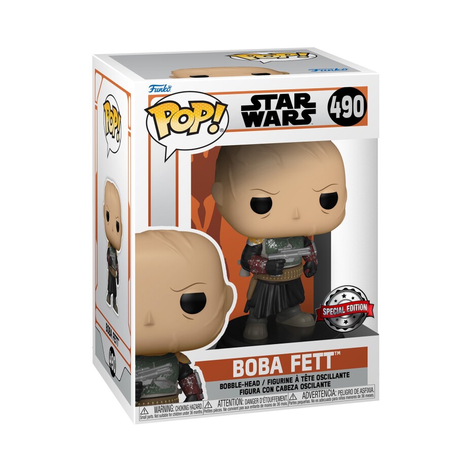 Funko POP Star Wars The Mandalorian - Boba Fett w/o helmet (exclusive special edition) - main (0)