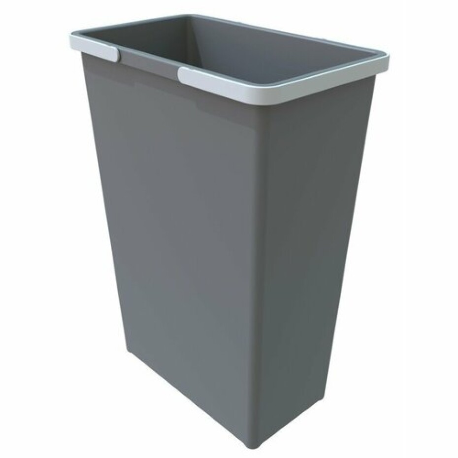 Elletipi Plastový koš s rukojeťmi 35 l, šedá - main (0)