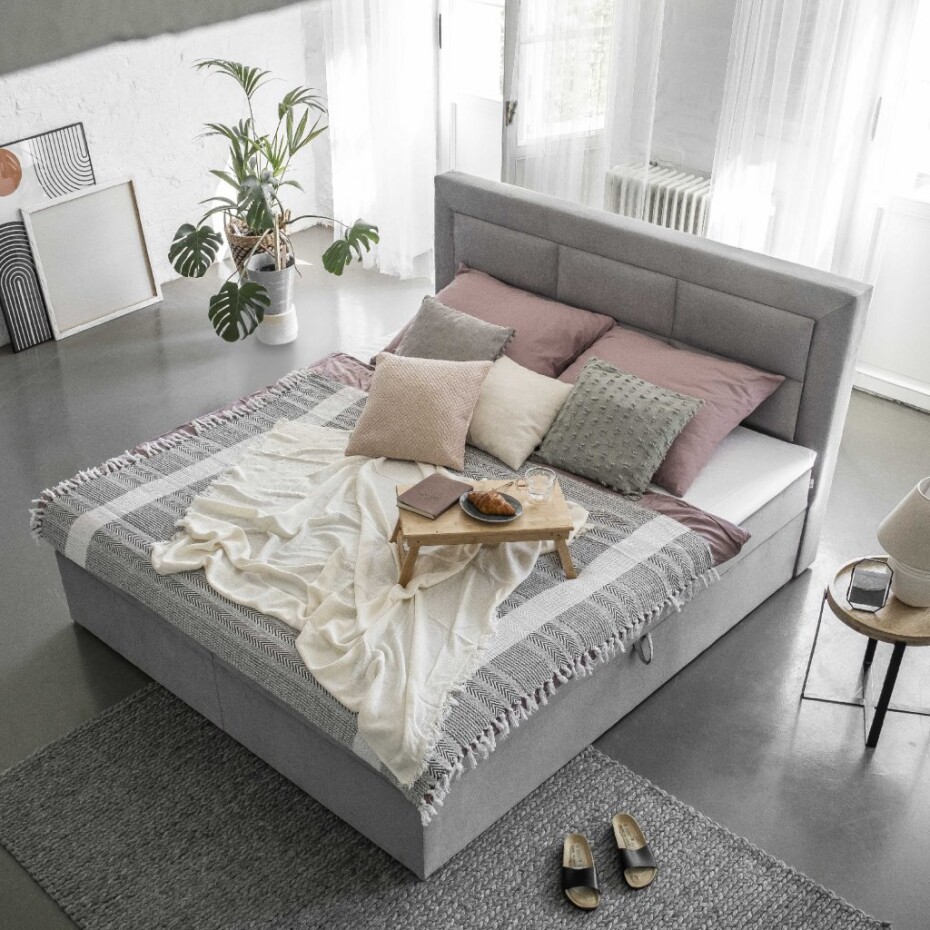 Artelta Manželská postel VIVRE Boxspring | 180 x 200 cm Barva VIVRE: Soft 17 - main (28)