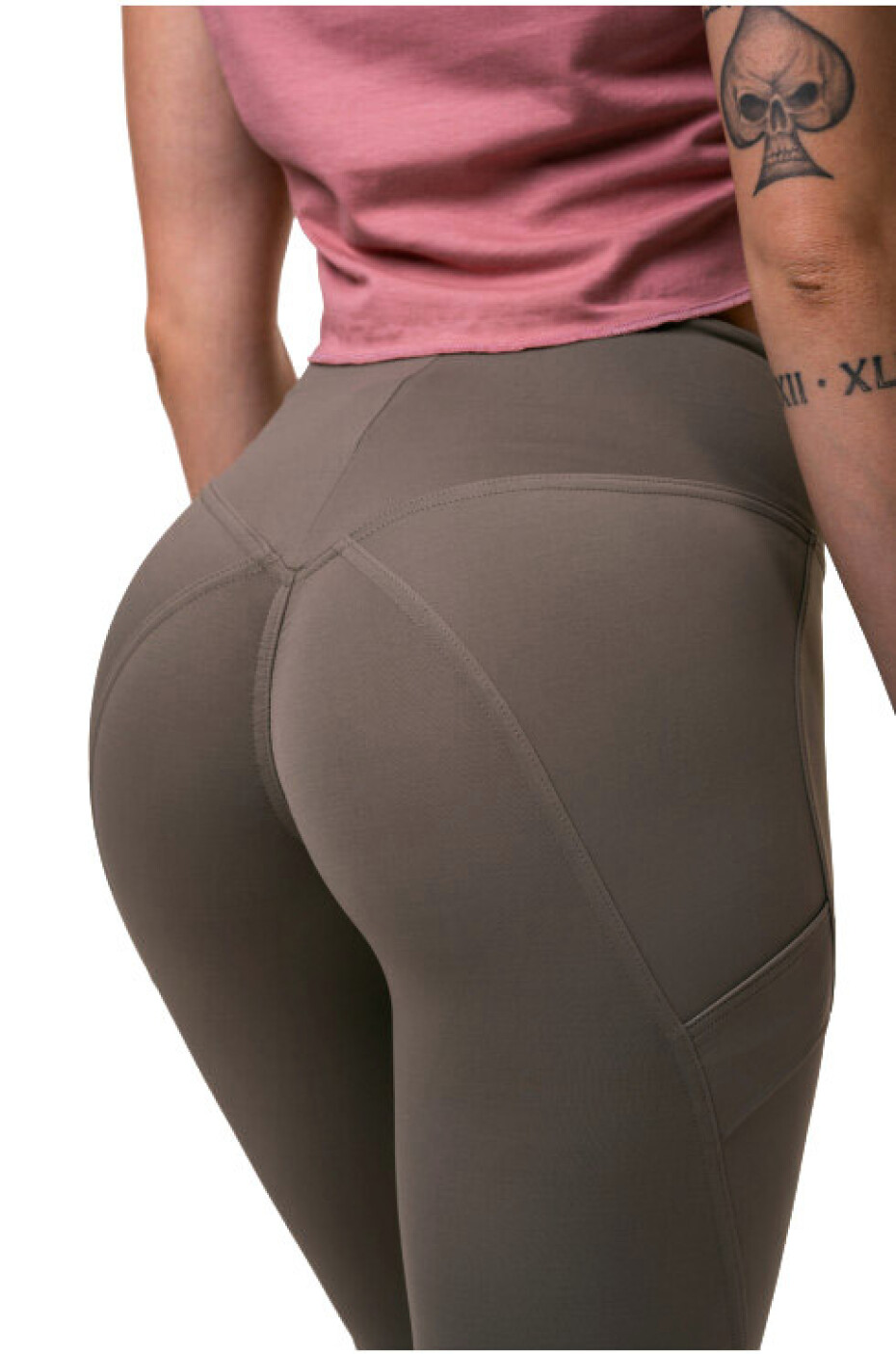 Nebbia Fit & Smart legíny s vysokým pasem 572 Mocha - main (6)