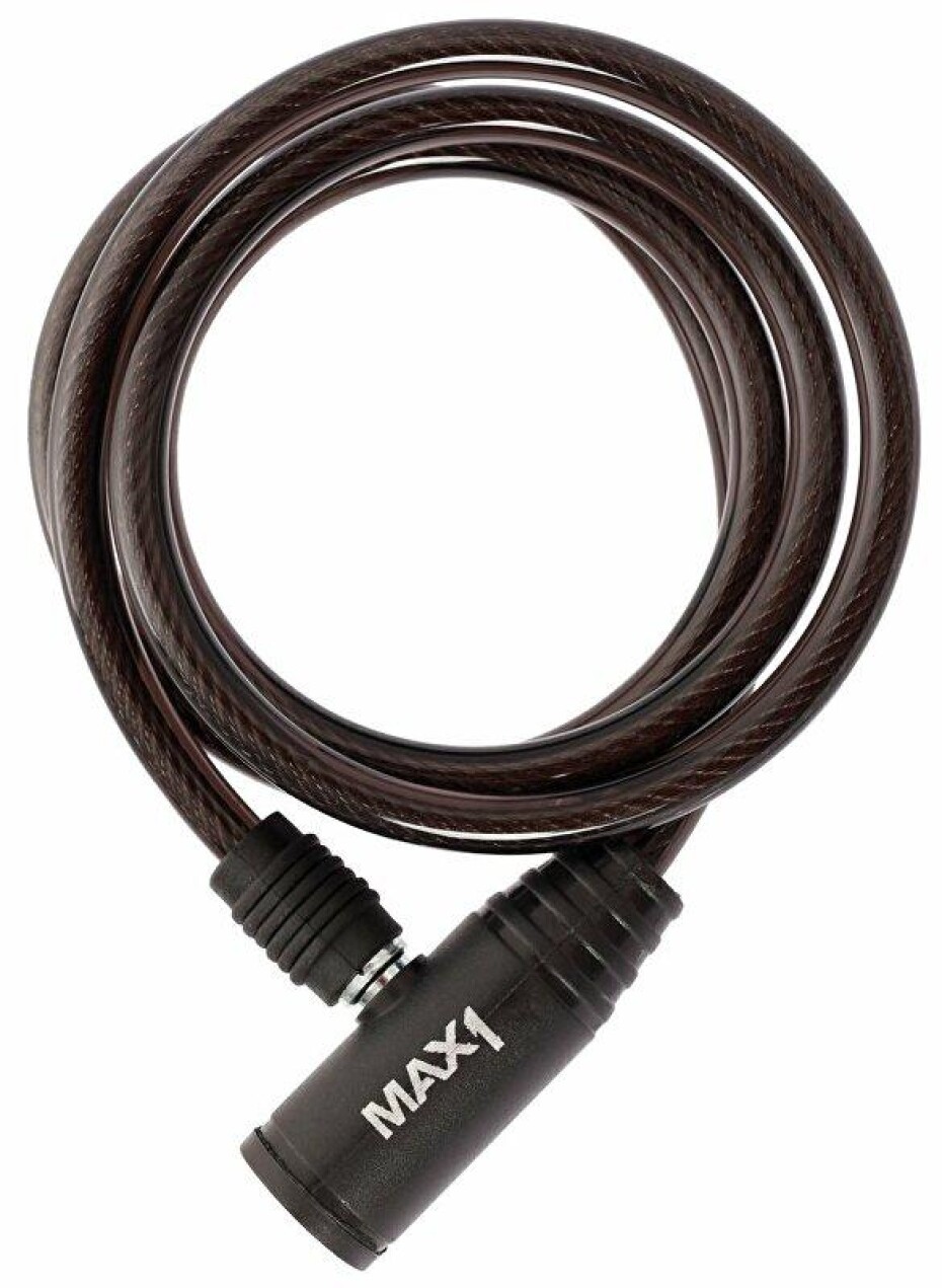Max1 zámek spirála 1200x8 mm černý - main (0)
