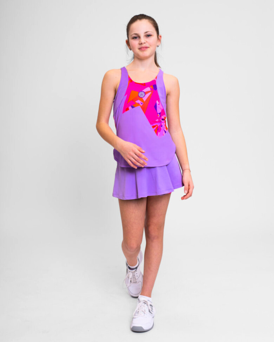 Dívčí tílko BIDI BADU  Spike Junior Tank Lilac/Pink 128 cm - main (2)