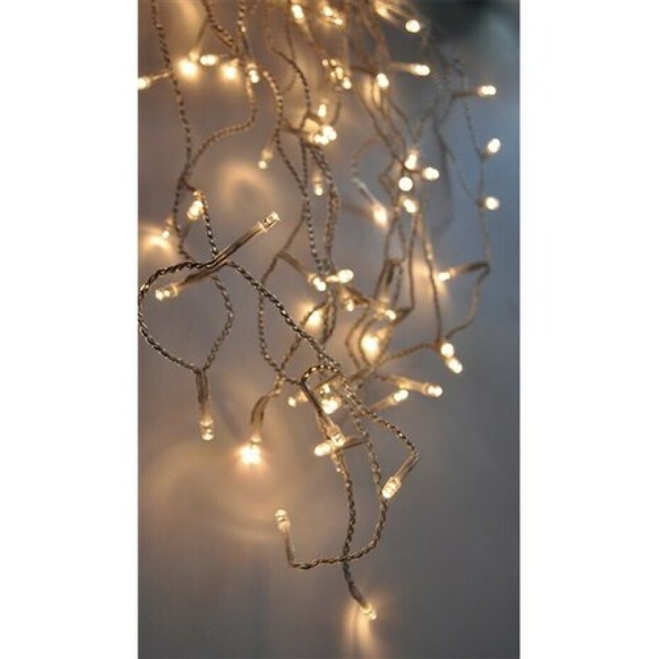 Solight Vánoční závěs Rampouchy 120 LED teplá bílá, 3 m, s časovačem - main (1)