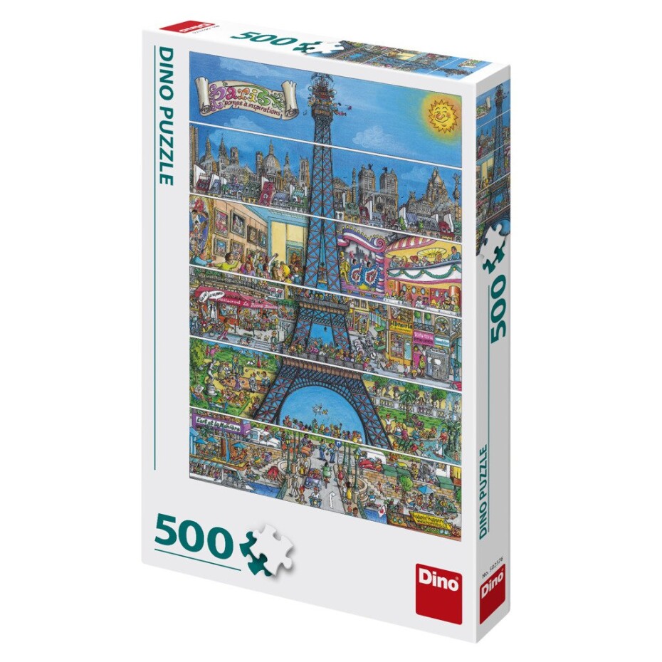 Puzzle Eiffelova věž 500 dílků, 1.  vydání - Dino Park - main (0)