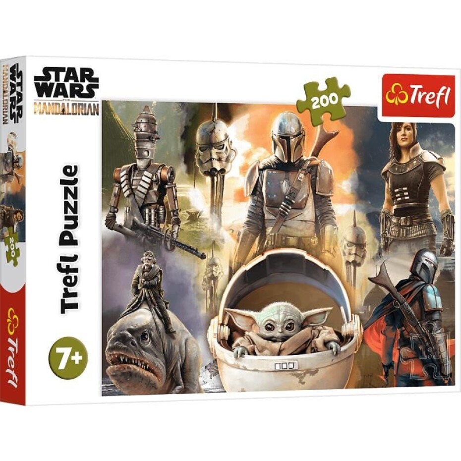 Trefl Puzzle Star Wars - The Mandalorian: Připraveni k boji / 200 dílků - main (0)