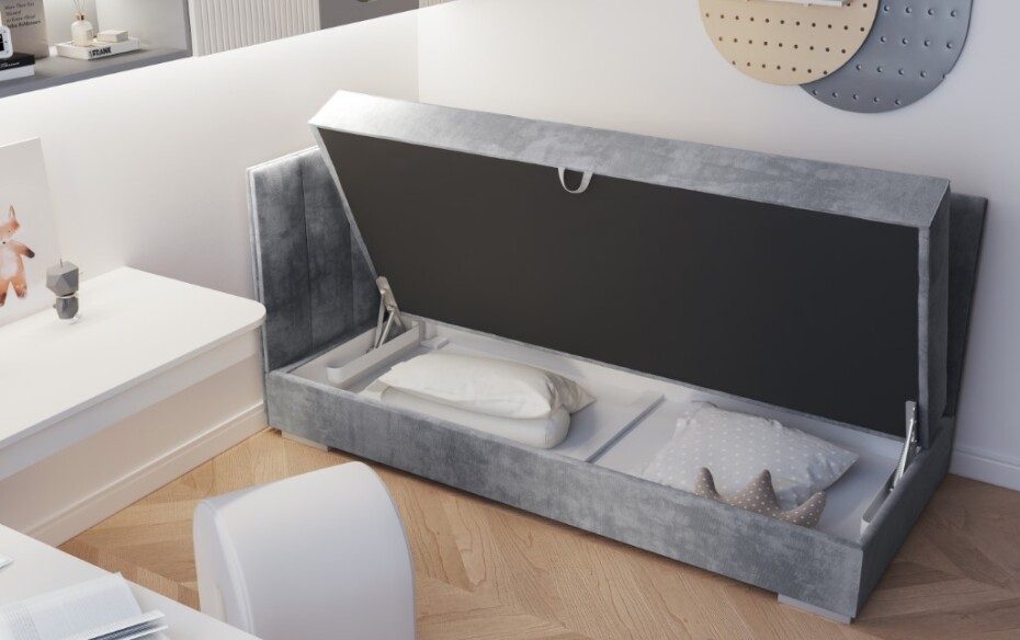 ArtBed Dětská postel TOMAR III | hnědá 90 x 200 cm - main (1)