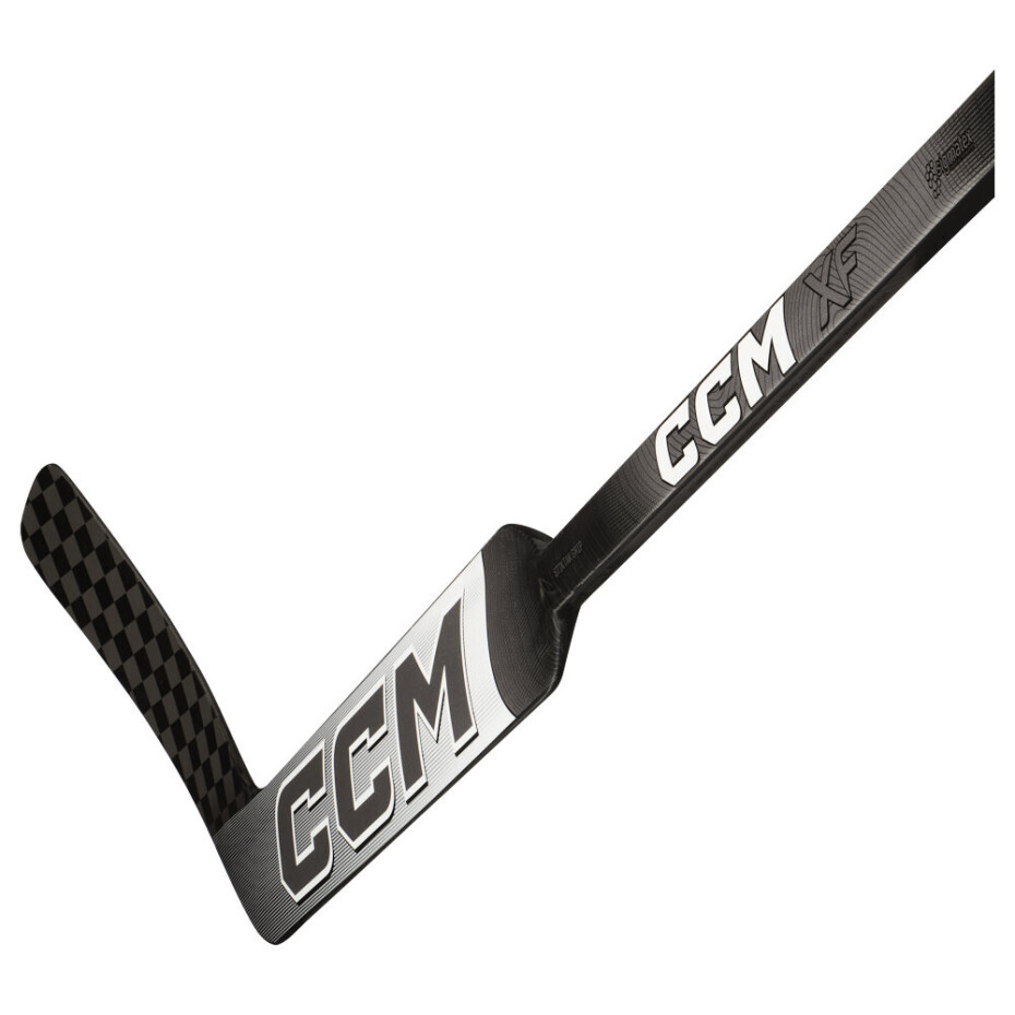 Kompozitová brankářská hokejka CCM Tacks XF White/Grey Senior 24 palců, L (normální gard) - main (1)