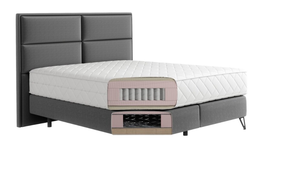 Artelta Manželská postel SAFIRO Boxspring | 140 x 200 cm Barva: Loco 04 - main (6)