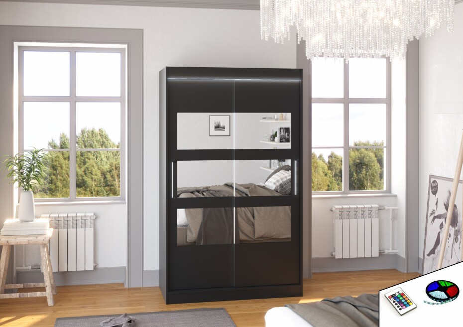 ArtAdrk Šatní skříň KOLORADO | 120 cm Barva: Trufla - main (9)