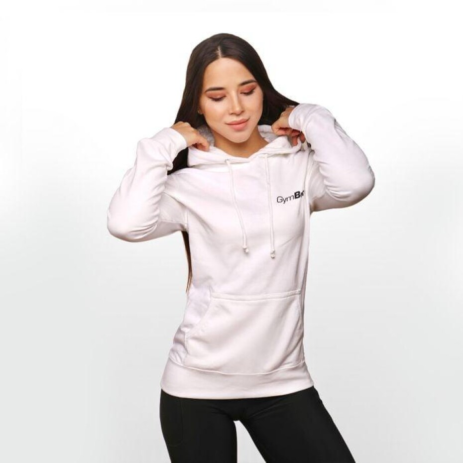 GymBeam Dámská mikina PRO Hoodie White - main (0)