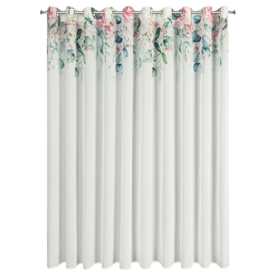 ArtFir Záclona ALORA K | bílá/růžová 350 x 250 cm - main (2)