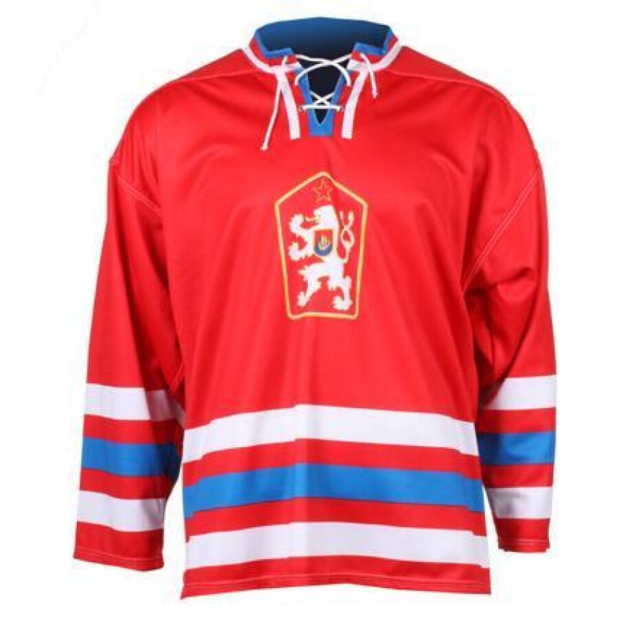 Merco hokejový dres ČSSR 1976 replika červená - bez potisku POUZE XS (VÝPRODEJ) - main (0)