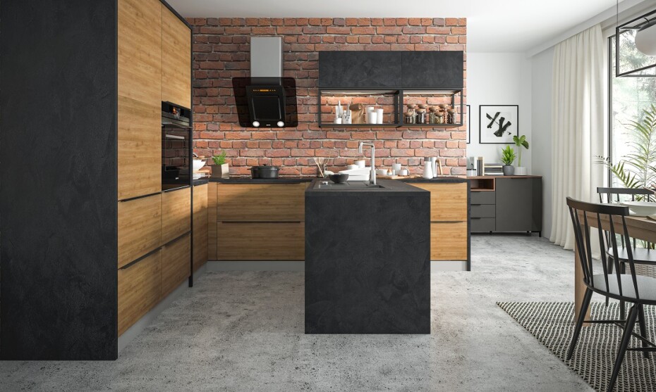 ArtExt Kuchyňská skříňka horní pro mikrovlnnou troubu MALMO | W2MK 60 Barva korpusu: Lava - main (8)