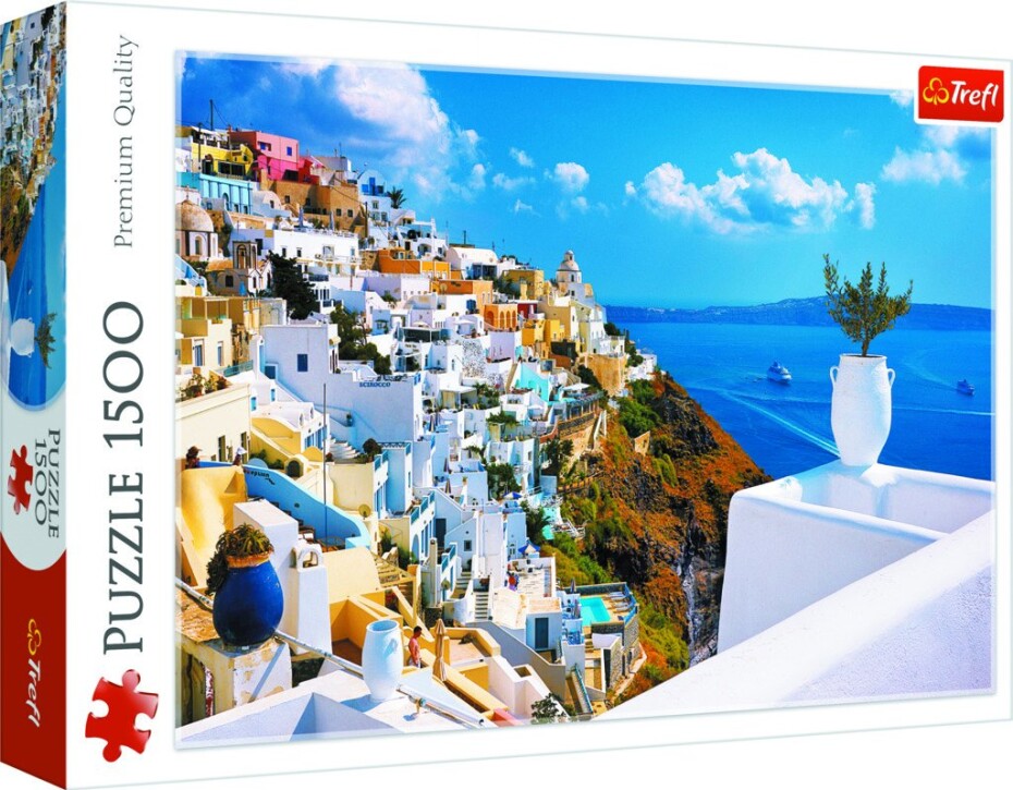 Trefl Puzzle Řecko Santorini 1500 dílků - Trefl - main (0)