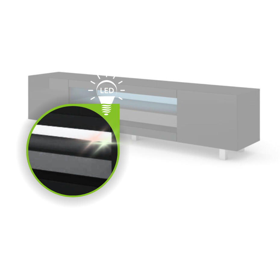 ARTBm TV stolek KATE RTV 189 Provedení: LED 100 cm silicon jednobarevné bílé - main (14)