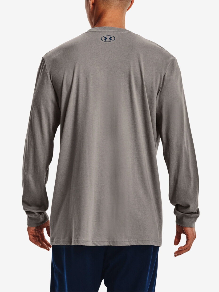 Pánské tričko Under Armour  GRID GEOMETRIC LOGO LS-GRY S - main (5)