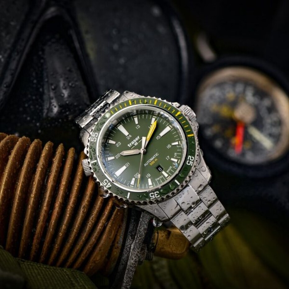 Traser P67 Diver Automatic Green Set ocel a pryž - main (6)