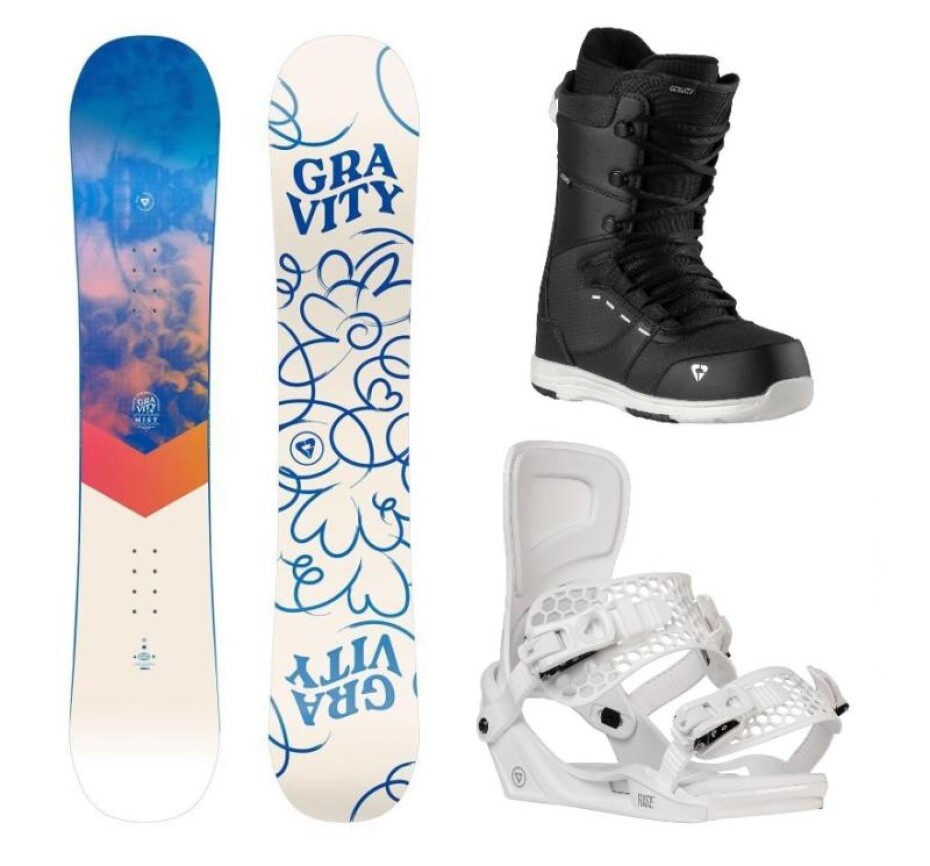 Gravity Mist 24/25 dámský snowboard + Gravity Rise white vázání + Gravity Bliss black/white boty - main (0)