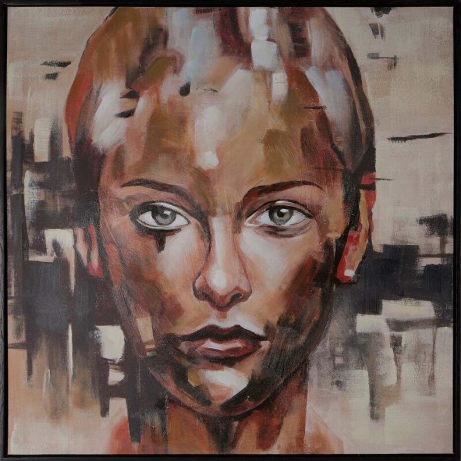 ArtFir Obraz WOMAN 622 | žlutá 70 x 70 cm - main (0)