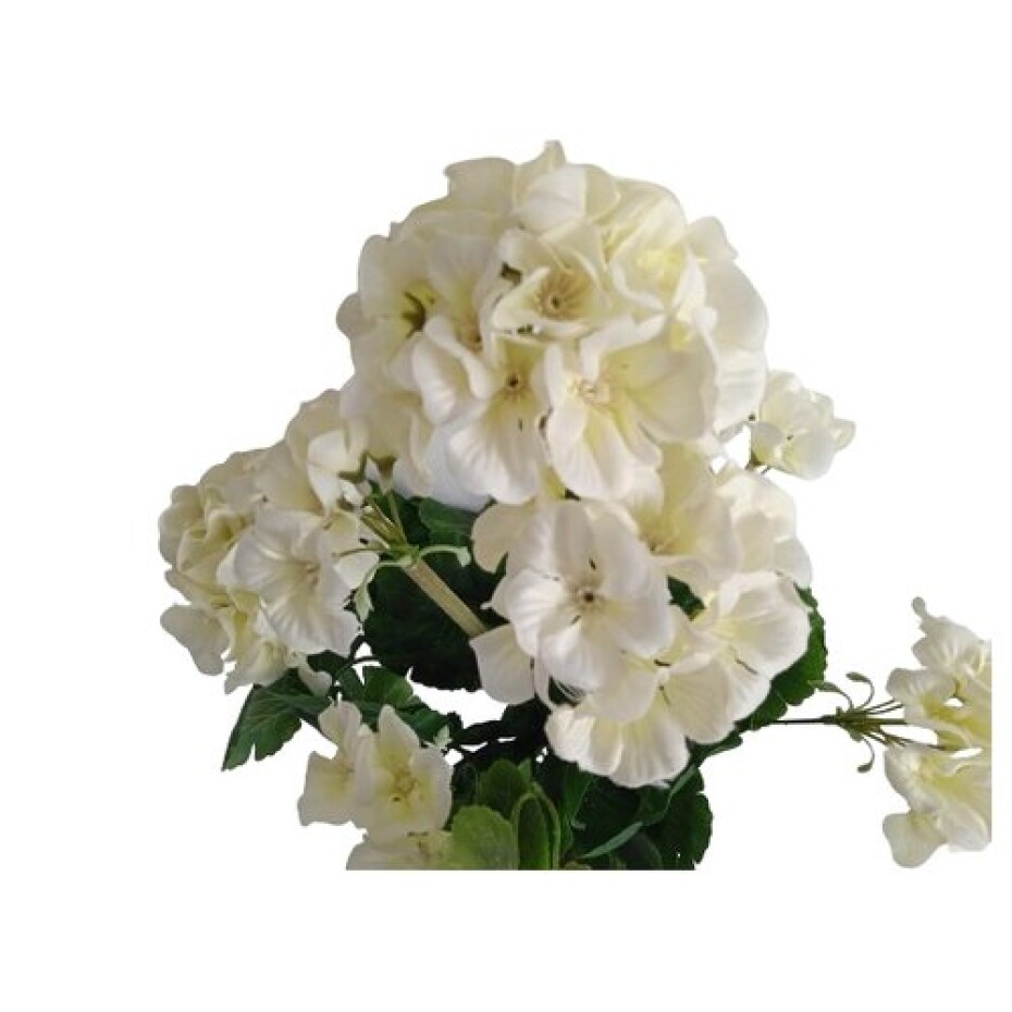 Umělá květina Muškát bílá, 47 cm - main (1)