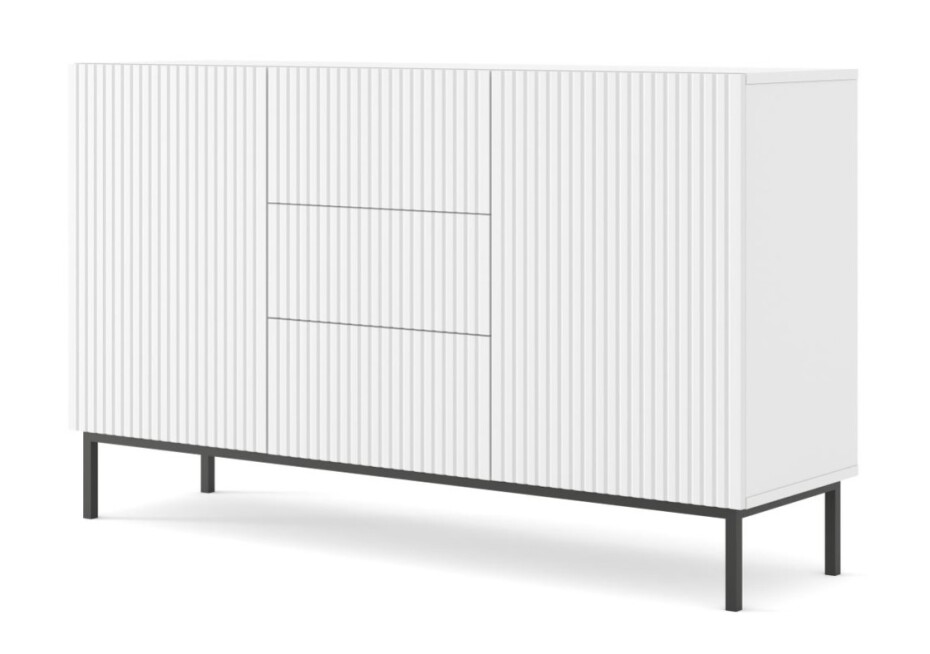 ARTBm Komoda RAVENNA B 2D3S 150 | bílá matná Provedení: Bílá matná / černá podnož - main (0)