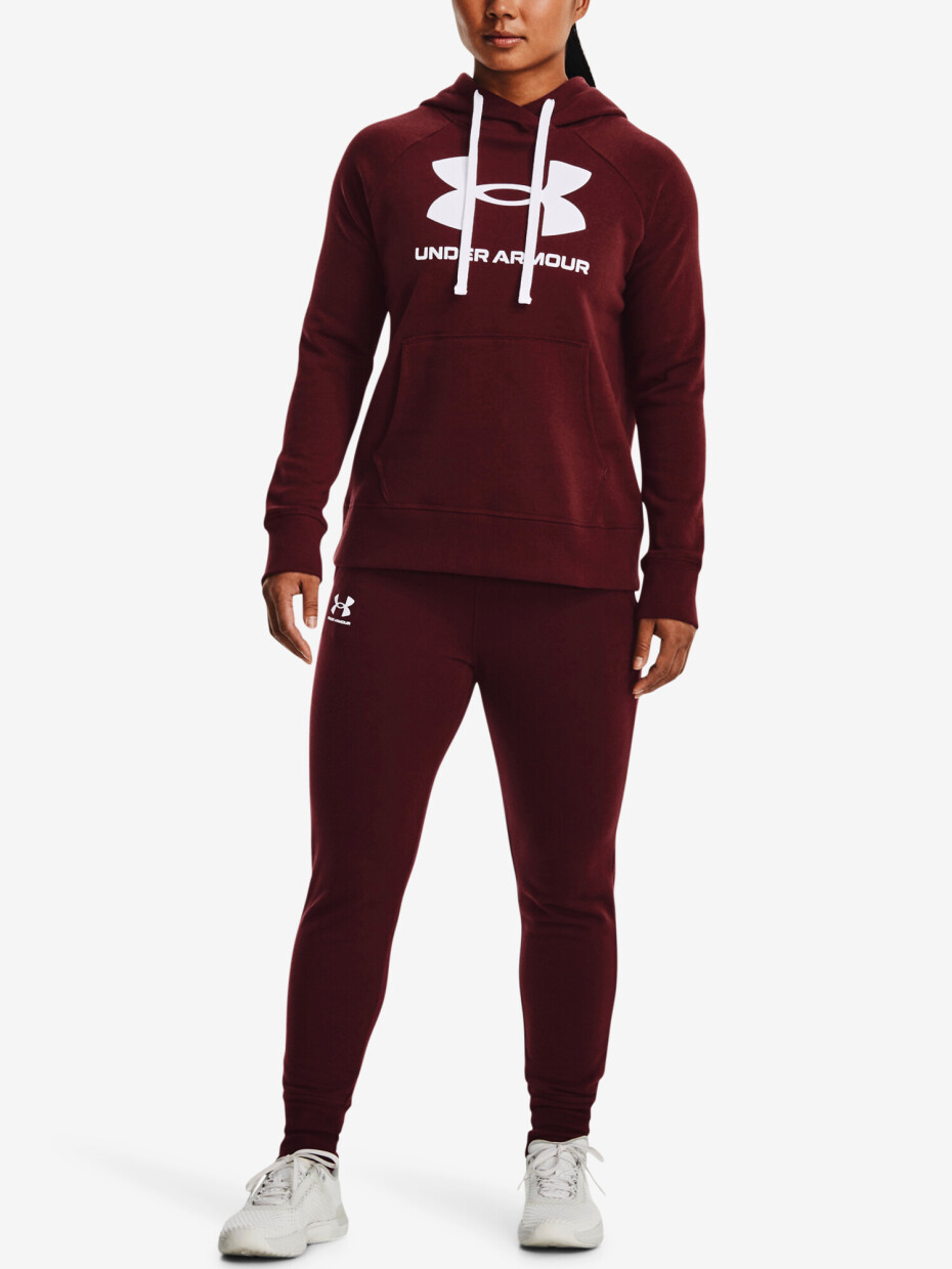 Dámská mikina Under Armour  Rival Fleece Logo Hoodie-RED L - main (1)