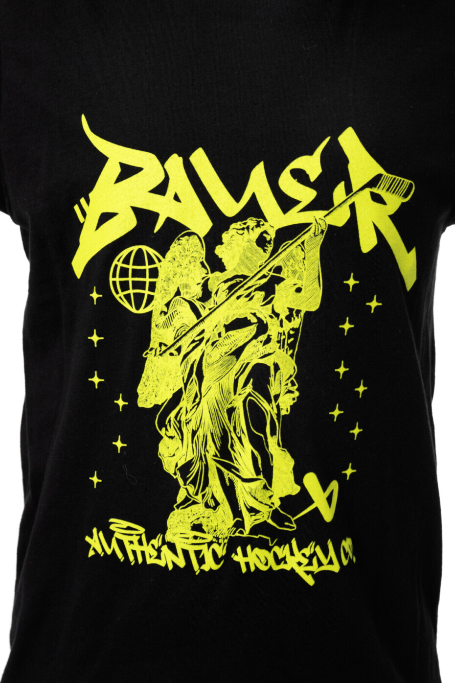 Dětské tričko Bauer  ST. Hockey Tee Black/Lime M - main (1)