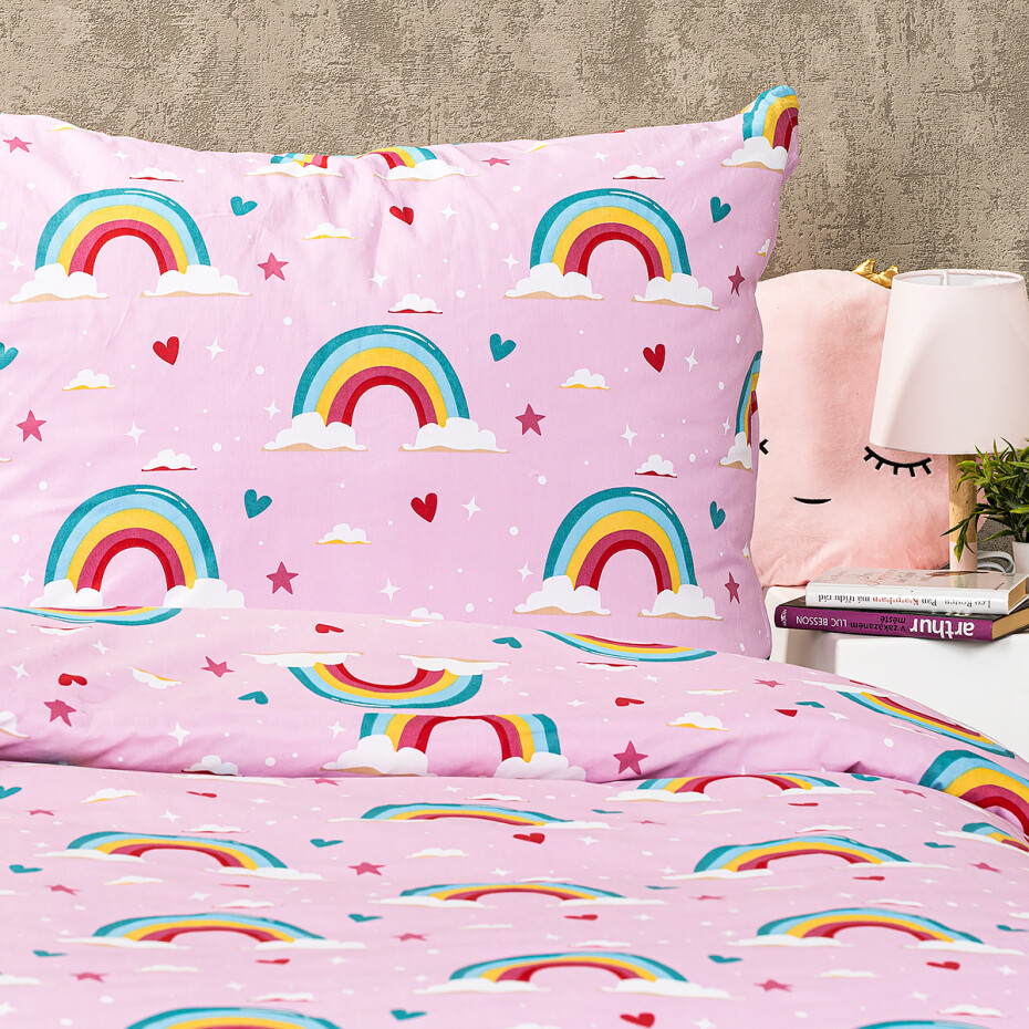 4Home Dětské bavlněné povlečení Rainbow , 140 x 200 cm, 70 x 90 cm - main (2)