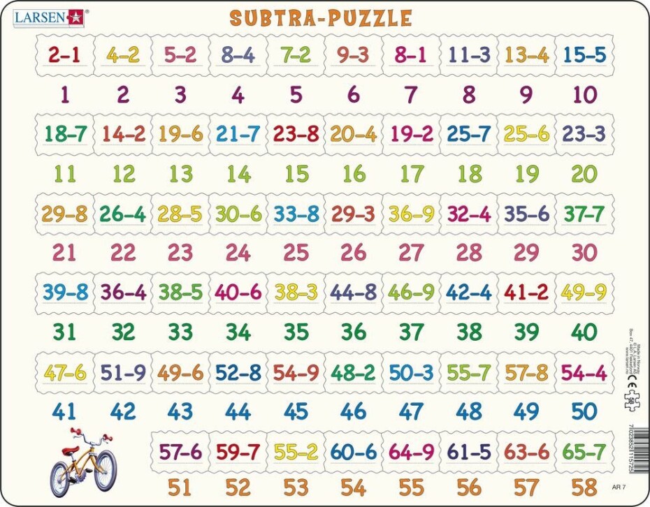 Puzzle MAXI - Odčítání/81 dílků - Lascal - main (0)