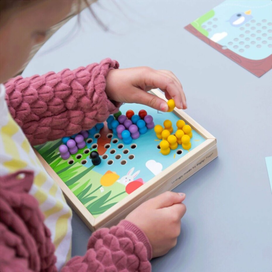 Bigjigs Toys Dřevěná mozaika Zahrádka - main (2)