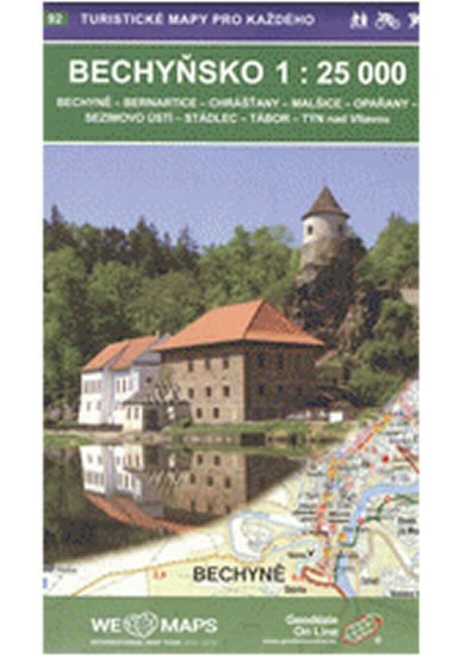 Bechyňsko 1:25T/92 Turistické mapy pro každého - main (0)