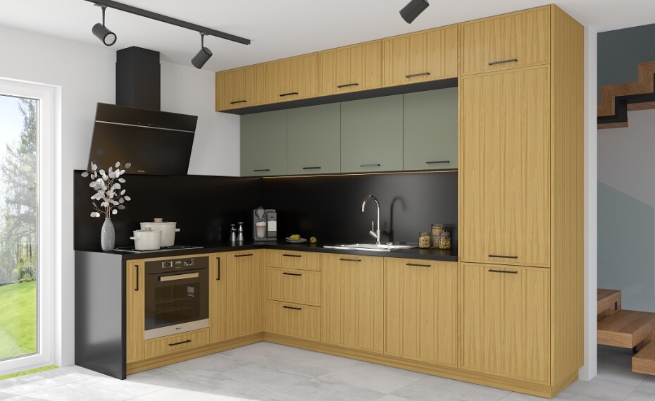ArtExt Kuchyňská skříňka horní BONN | W4B 90 Aventos HK Barva korpusu: Dub artisan - main (15)