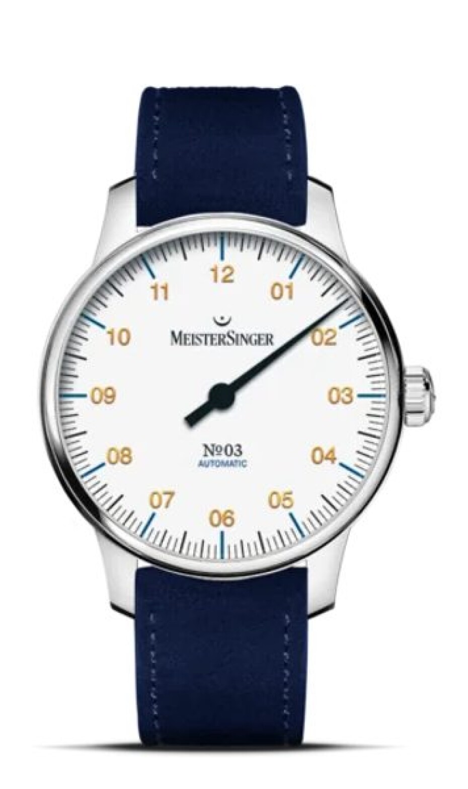 MeisterSinger N°03 38mm BM9901G - Světle hnědý vintage řemínek - main (4)