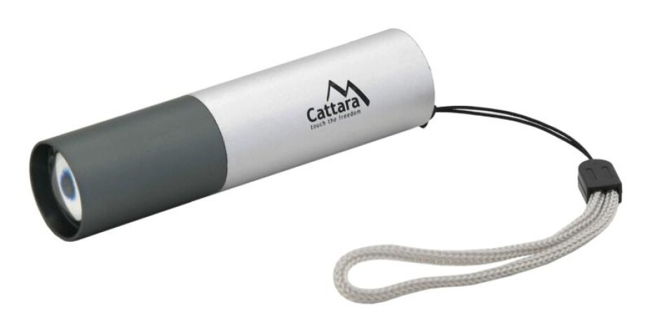 Cattara Svítilna kapesní LED 120lm ZOOM nabíjecí SILVER - main (0)