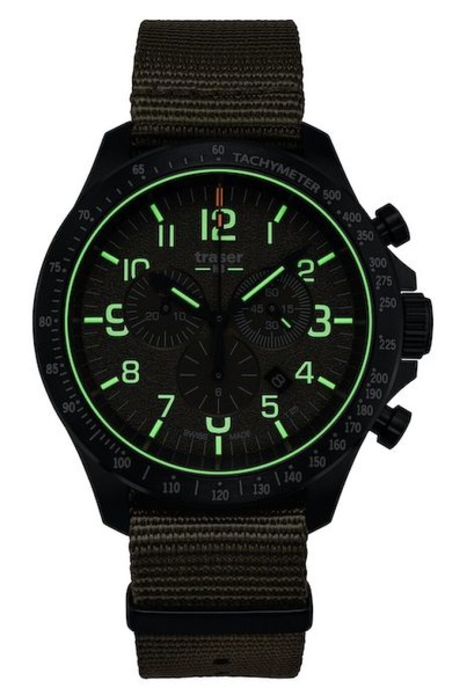 Traser P67 Officer Pro Chronograph Khaki Nato - main (2)