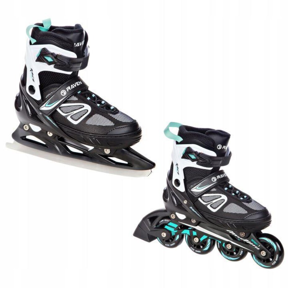 Raven Advance black/mint dětské brusle 2v1 - main (0)