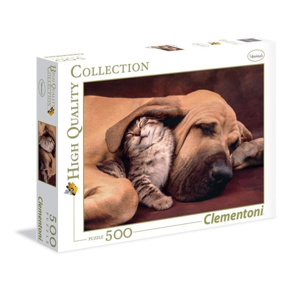 Clementoni Puzzle - Pejsek a kočička 500 dílků - Russ - main (0)