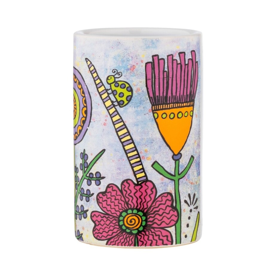 Wenko Keramický kelímek na kartáčky Flowers - main (1)